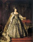 Louis Caravaque Portrait of Empress Anna Ioannovna oil on canvas